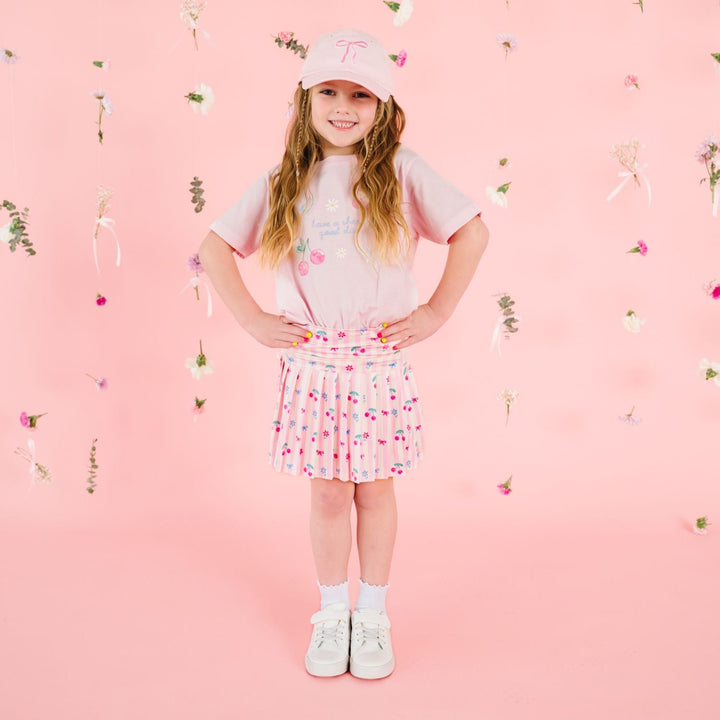 Cherry Bow Athletic Skort