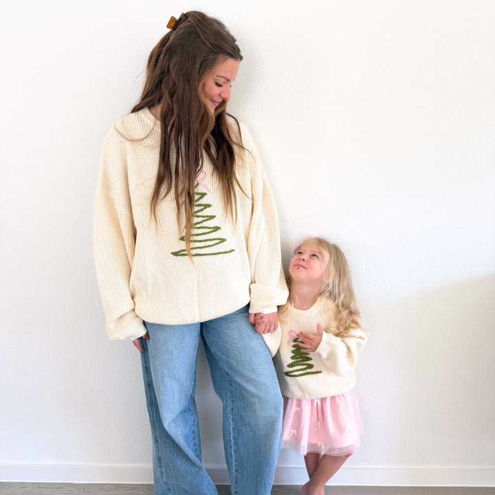 Coquette Christmas Tree Knit Women's Sweater