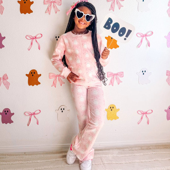 Coquette Ghost Halloween Flare Legging