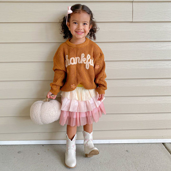 Thankful Thanksgiving Knit Sweater