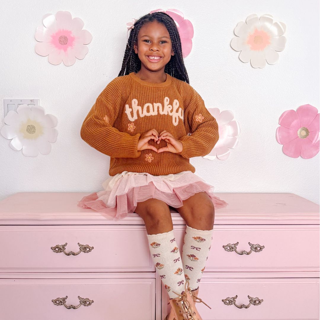 Thankful Thanksgiving Knit Sweater