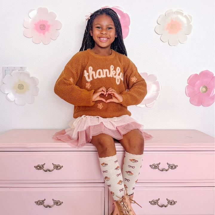 Thankful Thanksgiving Knit Sweater