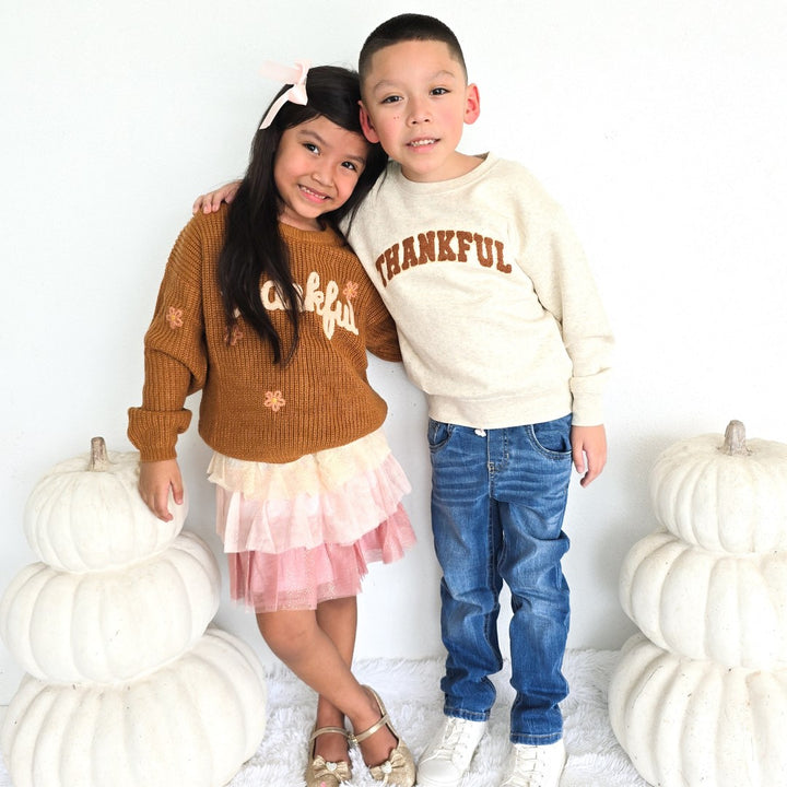 Thankful Thanksgiving Knit Sweater