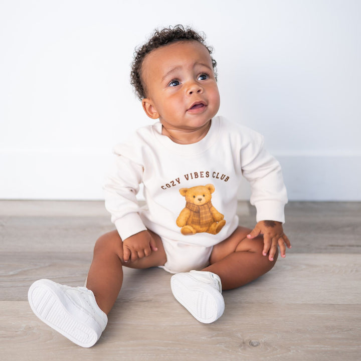 Cozy Teddy Long Sleeve Romper