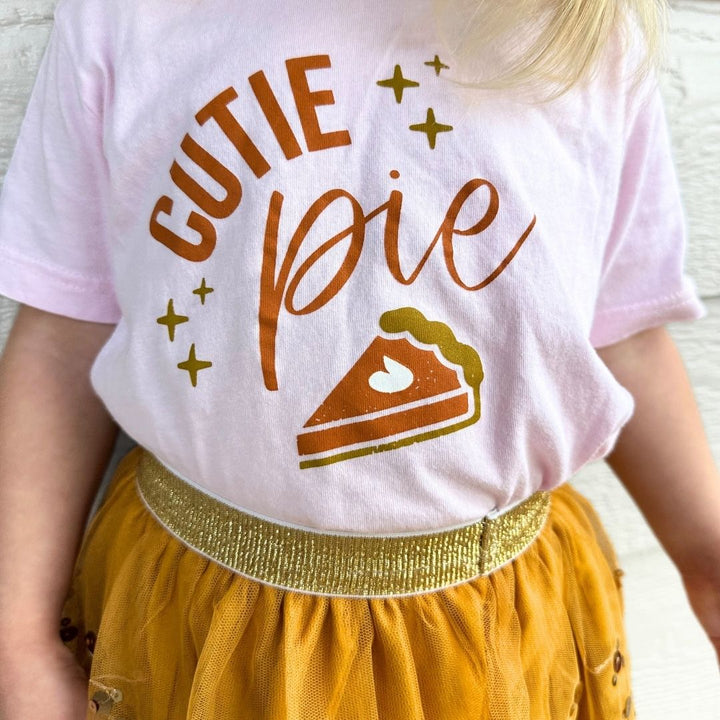 Cutie Pie Thanksgiving Short Sleeve T-Shirt - Ballet