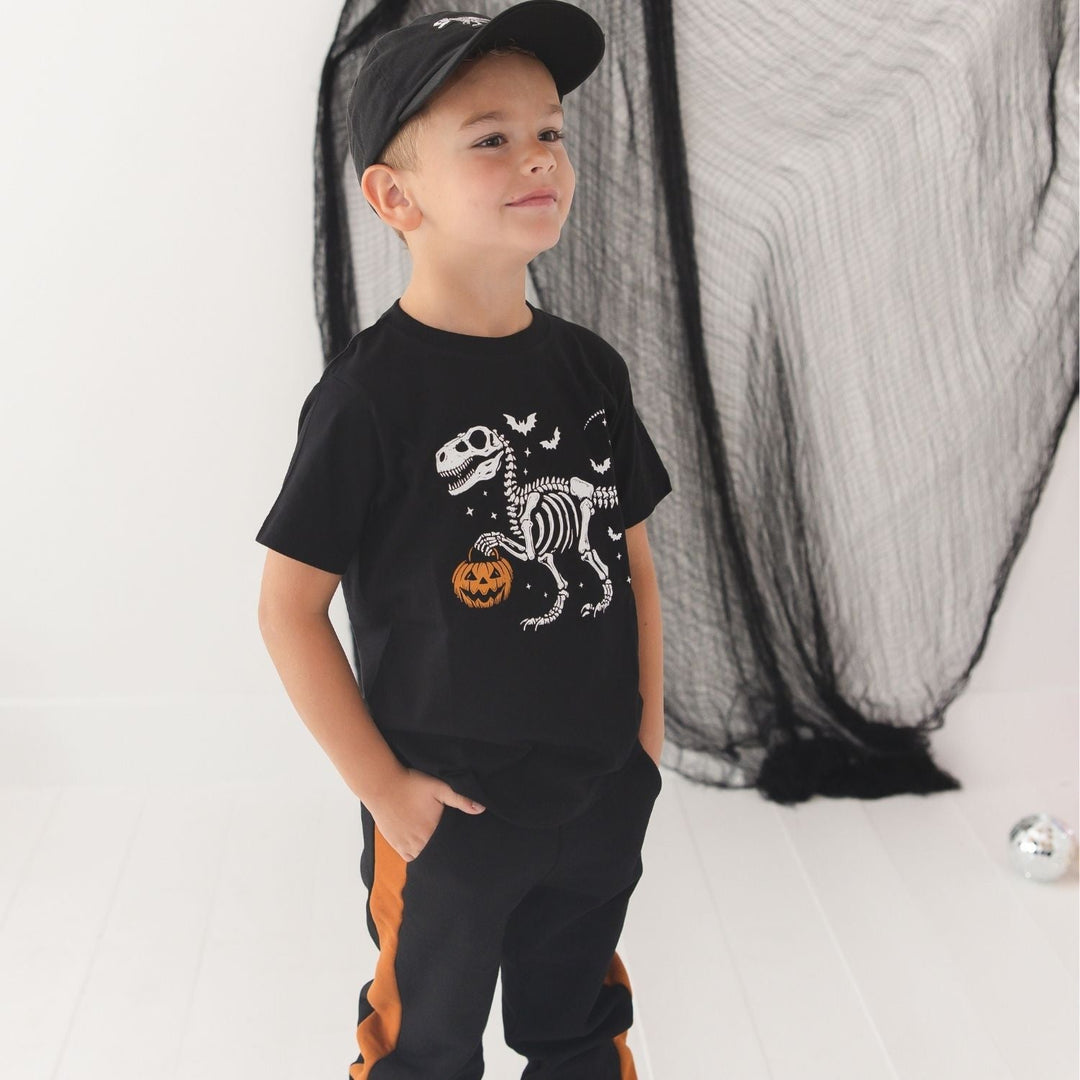 Dinosaur Skeleton Patch Halloween Baseball Hat