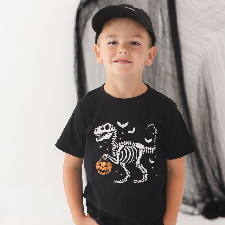 Dinosaur Skeleton Patch Halloween Baseball Hat
