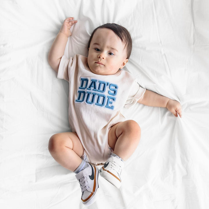 Dad's Dude Patch Short Sleeve Romper