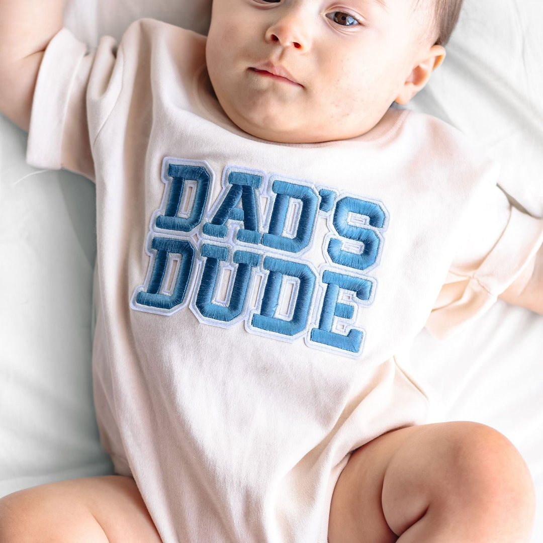 Dad's Dude Patch Short Sleeve Romper