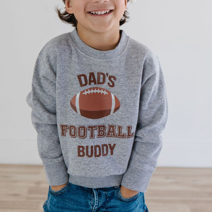 Dad's Football Buddy Sweatshirt - Gray