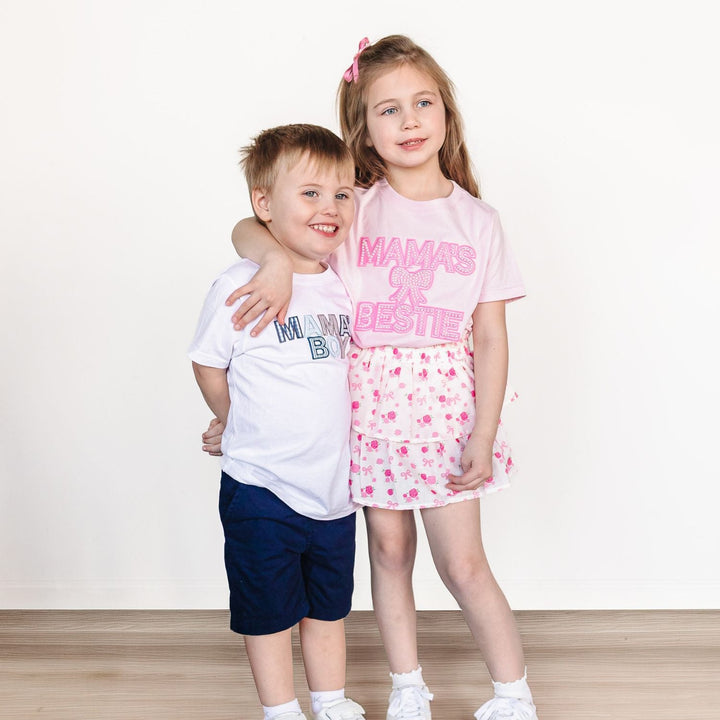 Mama's Boy Patchwork Short Sleeve T-Shirt