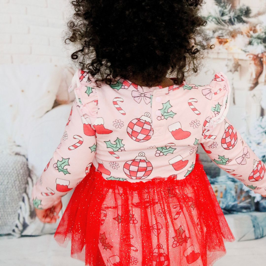 Disco Christmas Long Sleeve Tutu Bodysuit – Sweet Wink