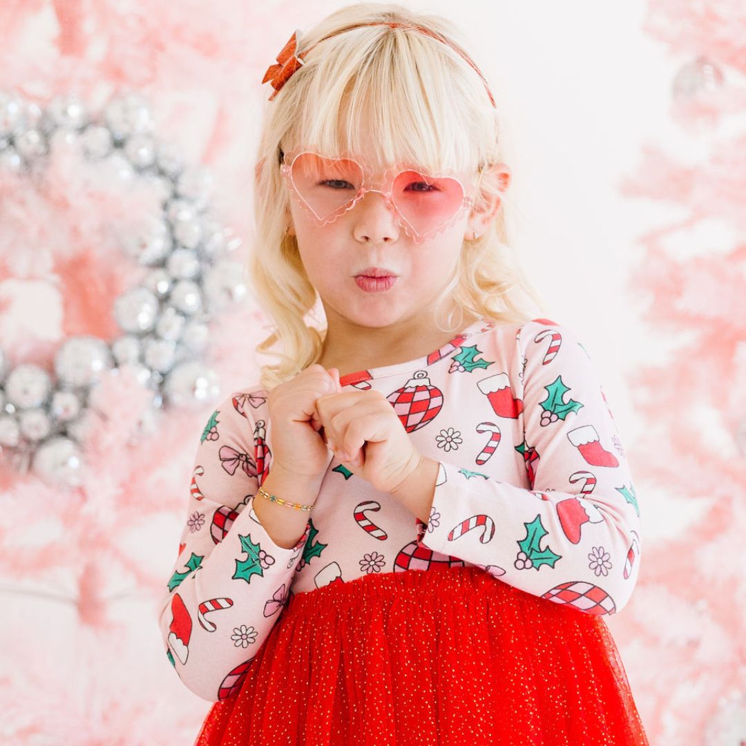 Red Glitter Bow Headband