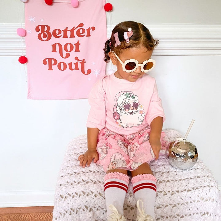 Pink Christmas Clip Set