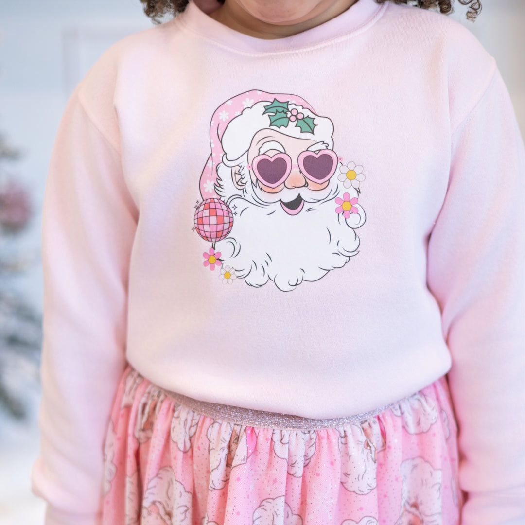 Disco Santa Christmas Sweatshirt - Ballet