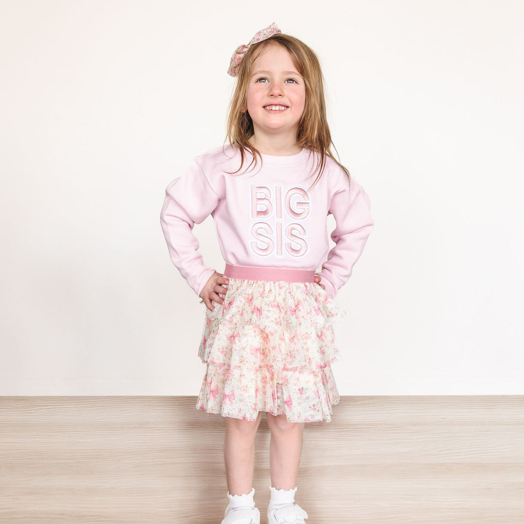 Big Sis Embroidered Patch Sweatshirt