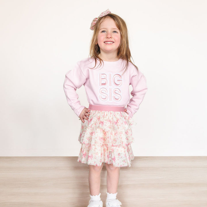 Big Sis Embroidered Patch Sweatshirt