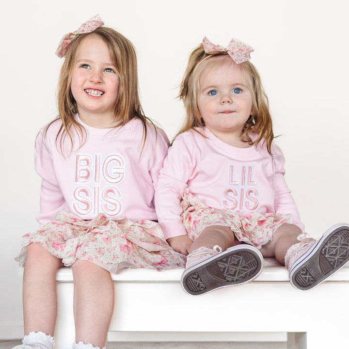 Big Sis Embroidered Patch Sweatshirt