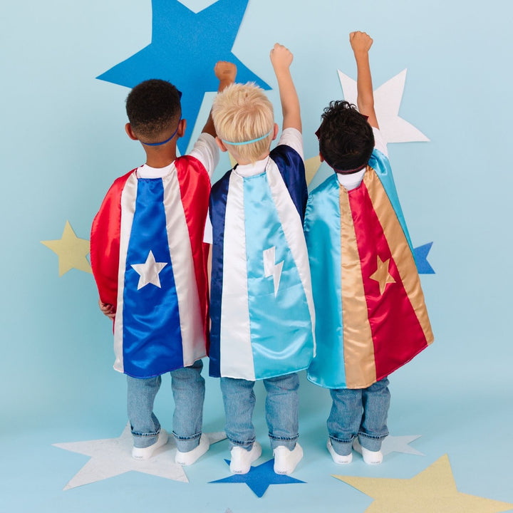 Lightning Strike Superhero Cape & Mask Set