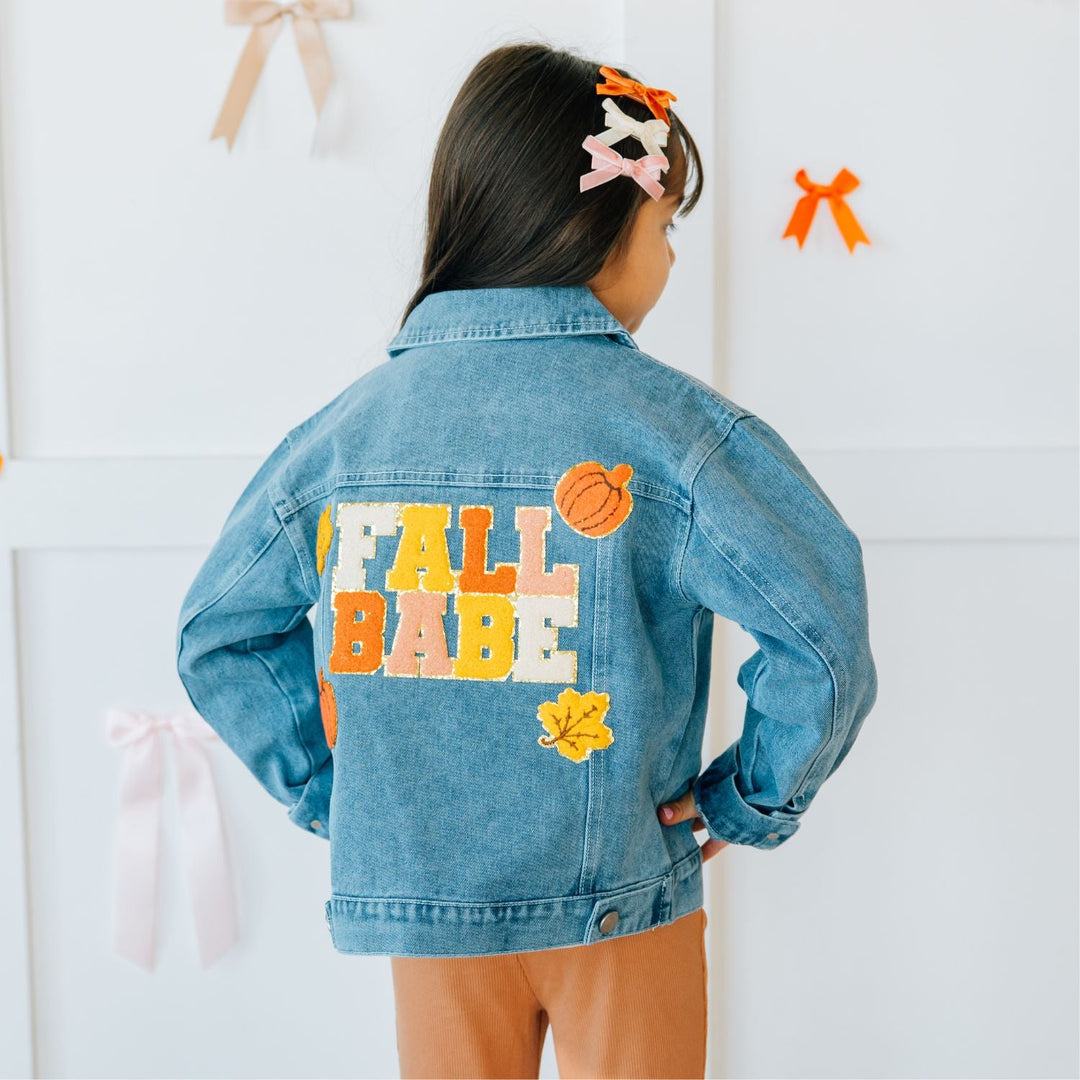 Fall Babe Patch Denim Jacket