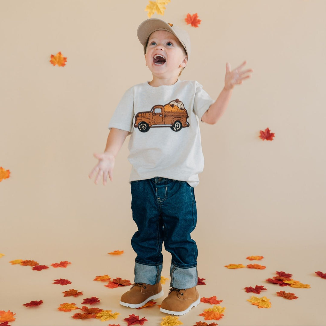 Fall Truck Patch Short Sleeve T-Shirt