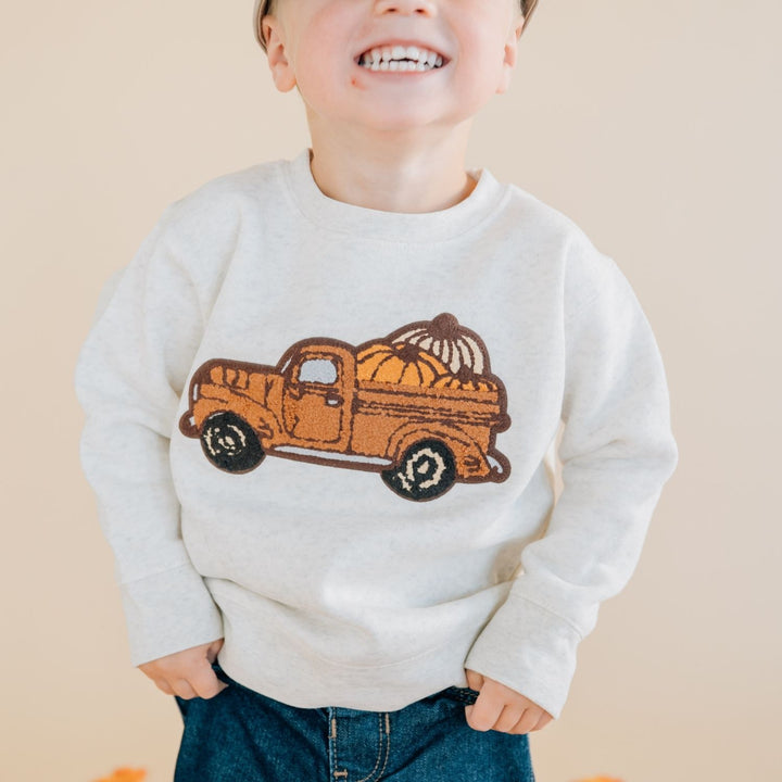Fall Truck Patch Sweatshirt
