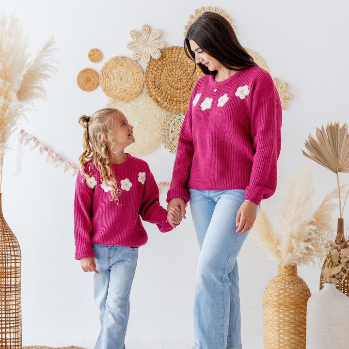 Floral Applique Sweater
