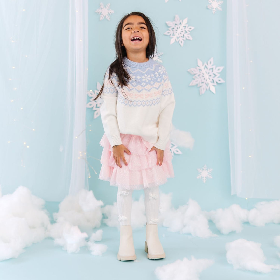 Bow Lace Tiered Tutu Skirt