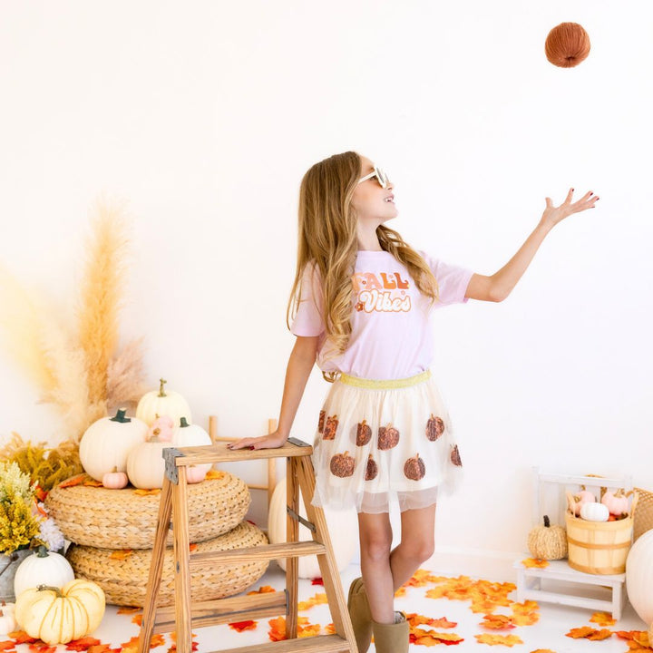 Fall Vibes Short Sleeve T-Shirt - Ballet