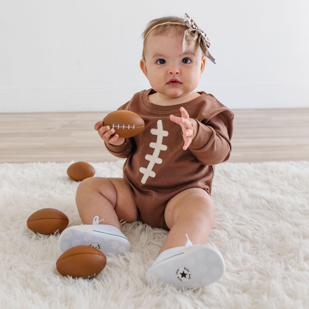 Football Bow Baby Headband