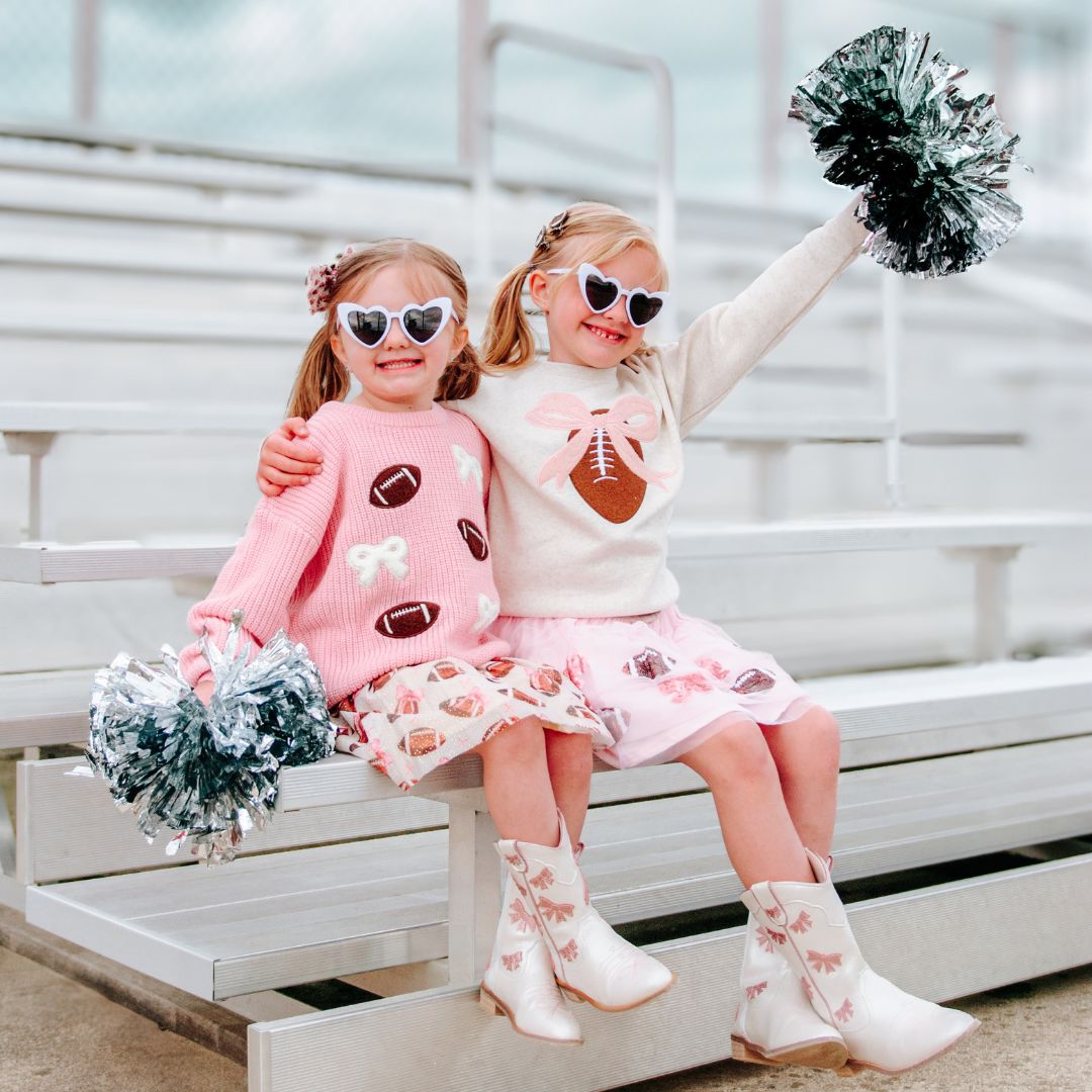 Football Glitter Clip Set