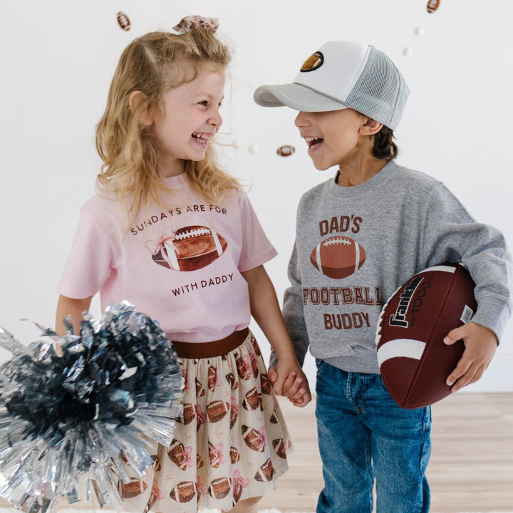 Dad's Football Buddy Sweatshirt - Gray