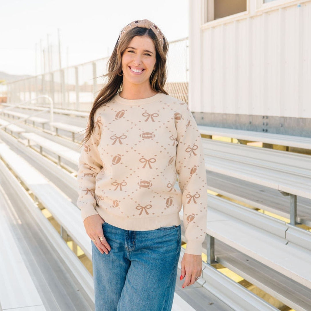 Football Trellis Women's Sweater