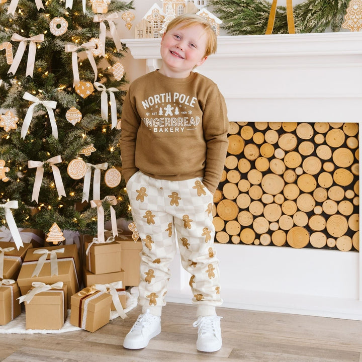 North Pole Gingerbread Christmas Sweatshirt