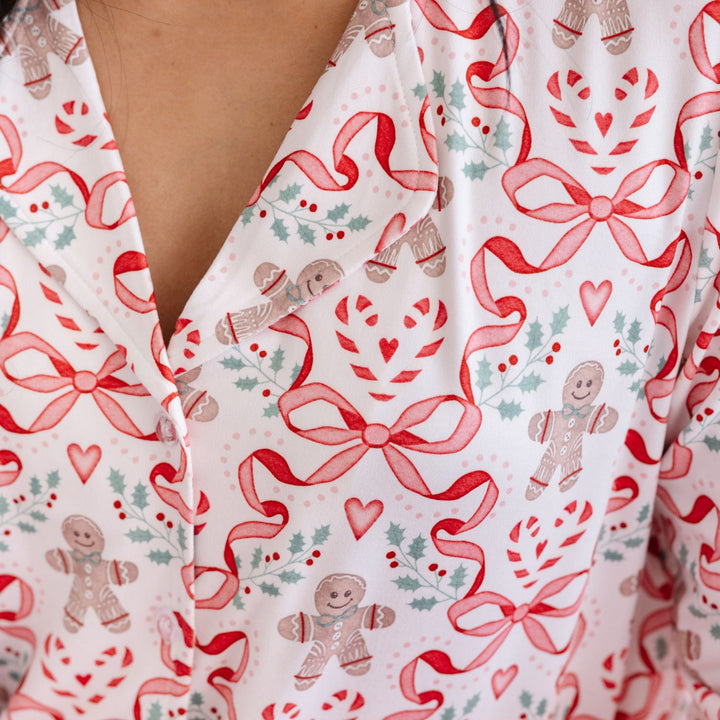 Gingerbread Trellis Christmas Women's Two-Piece Set