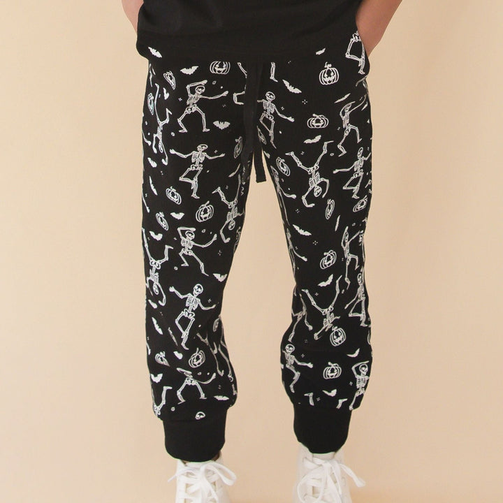 Glow In The Dark Silly Skelly Halloween Jogger