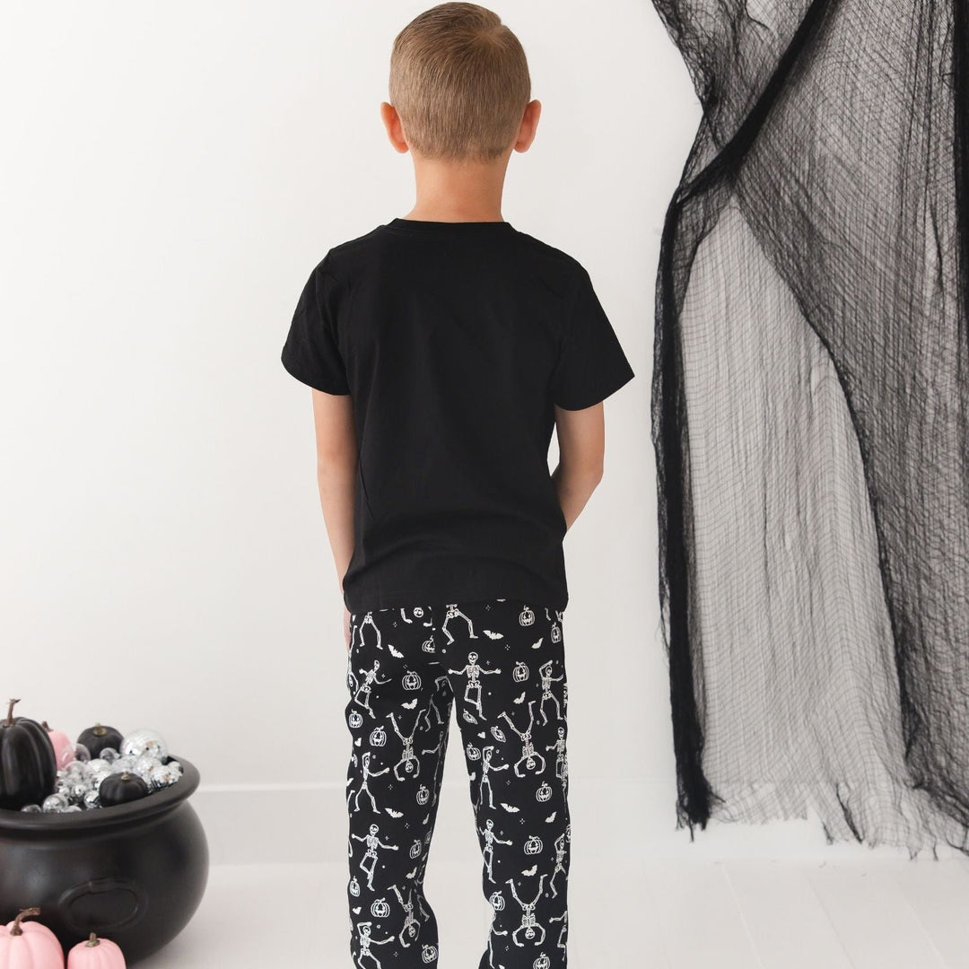 Glow In The Dark Silly Skelly Halloween Short Sleeve T-Shirt