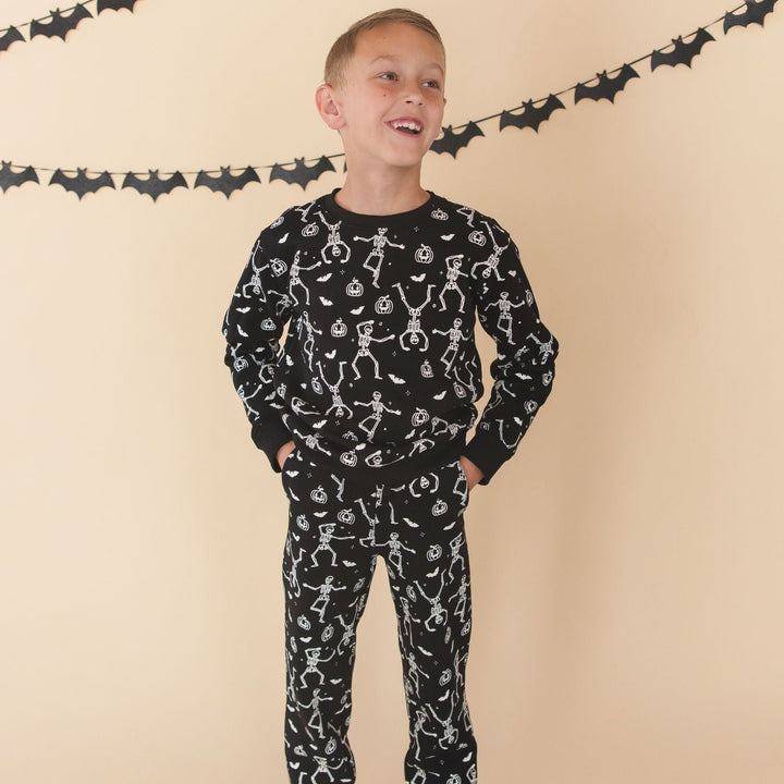 Glow In The Dark Silly Skelly Halloween Sweatshirt