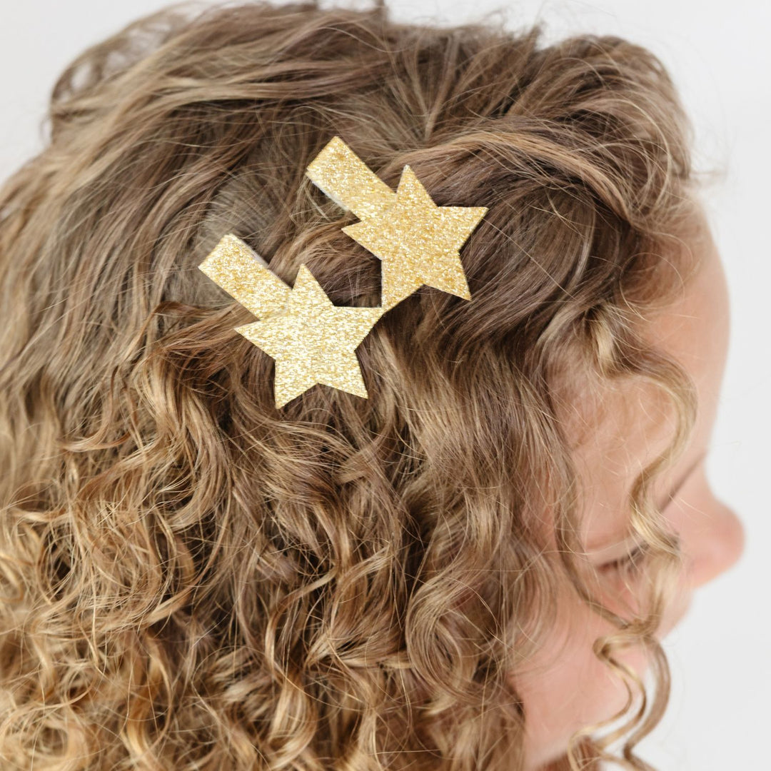 Gold Star Christmas Clip Set