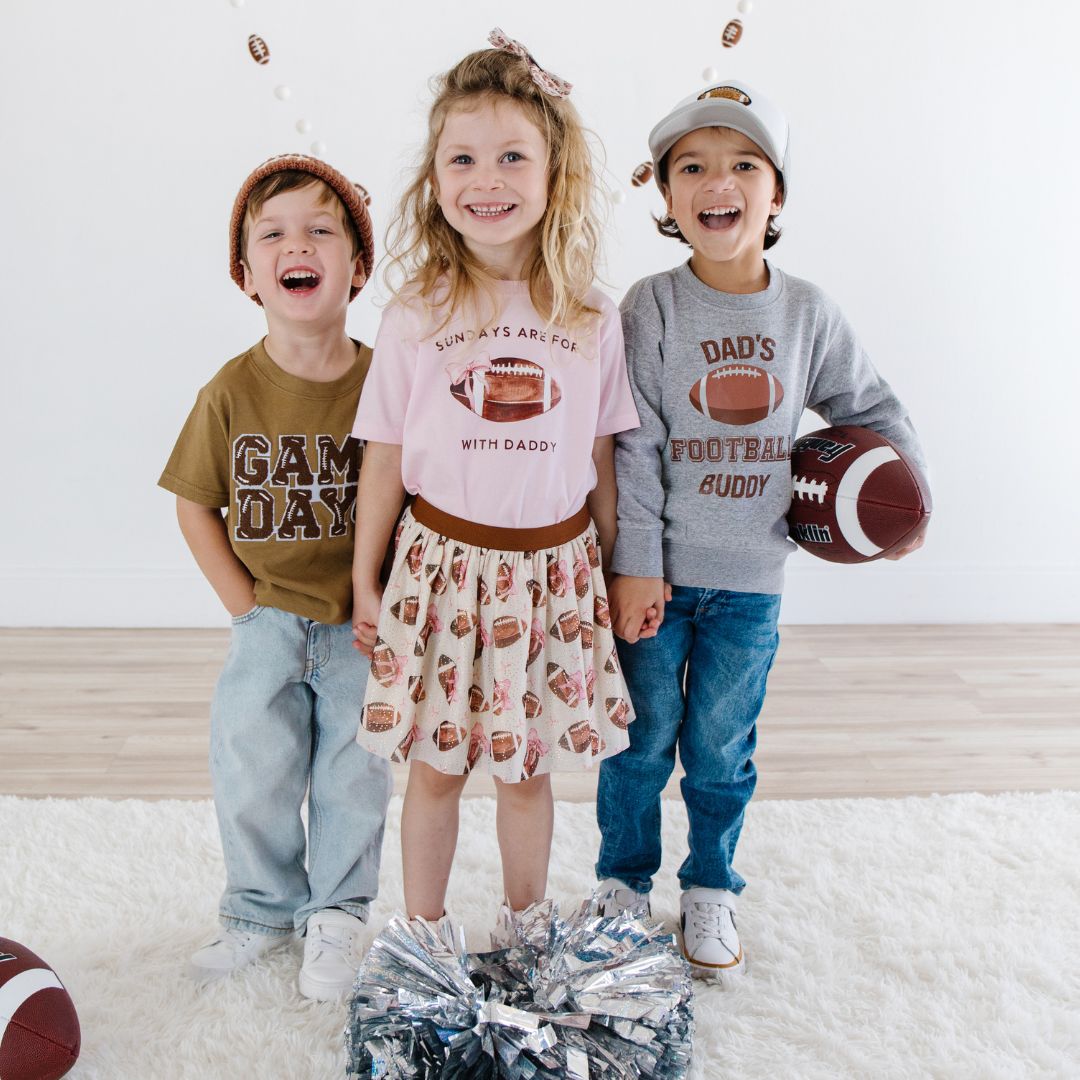 Dad's Football Buddy Sweatshirt - Gray