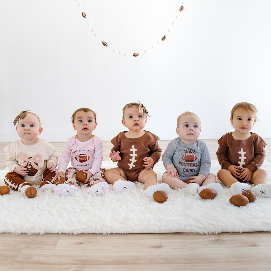 Football With Daddy Long Sleeve Bodysuit - Ballet