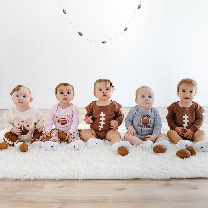 Football With Daddy Long Sleeve Bodysuit - Ballet