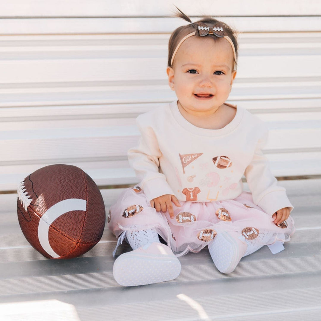 Game Day Glitter Bow Baby Headband
