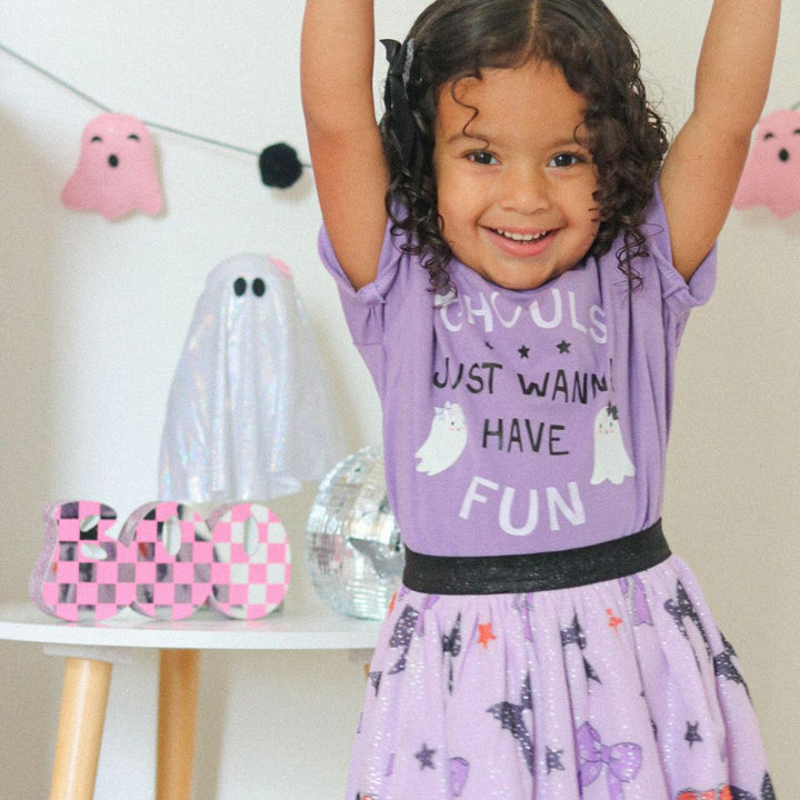 Ghouls Just Wanna Have Fun Halloween Short Sleeve T-Shirt - Lavender