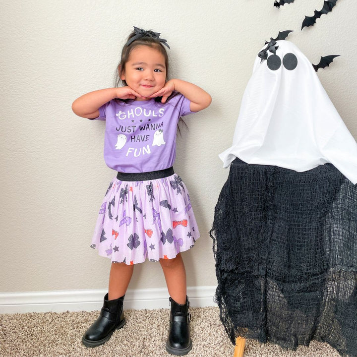 Ghouls Just Wanna Have Fun Halloween Short Sleeve T-Shirt - Lavender