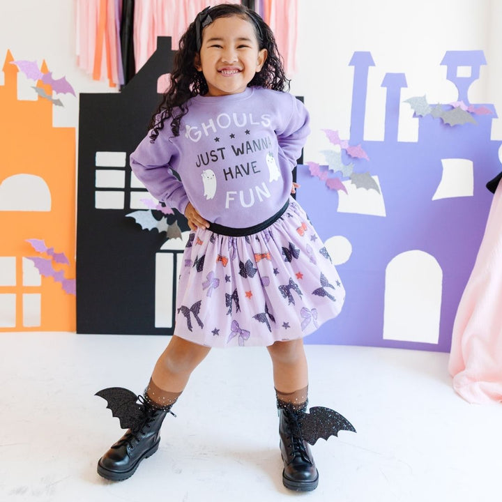 Ghouls Just Wanna Have Fun Halloween Sweatshirt - Lavender