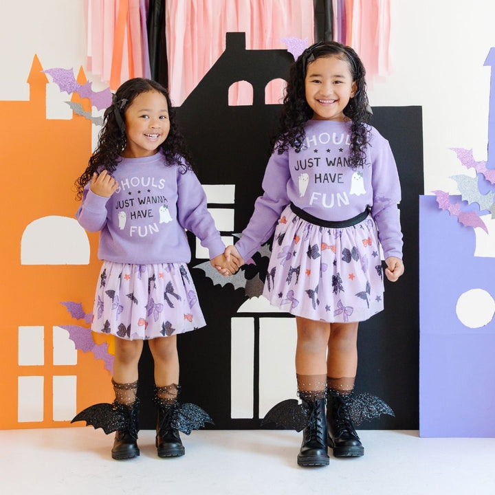 Ghouls Just Wanna Have Fun Halloween Sweatshirt - Lavender