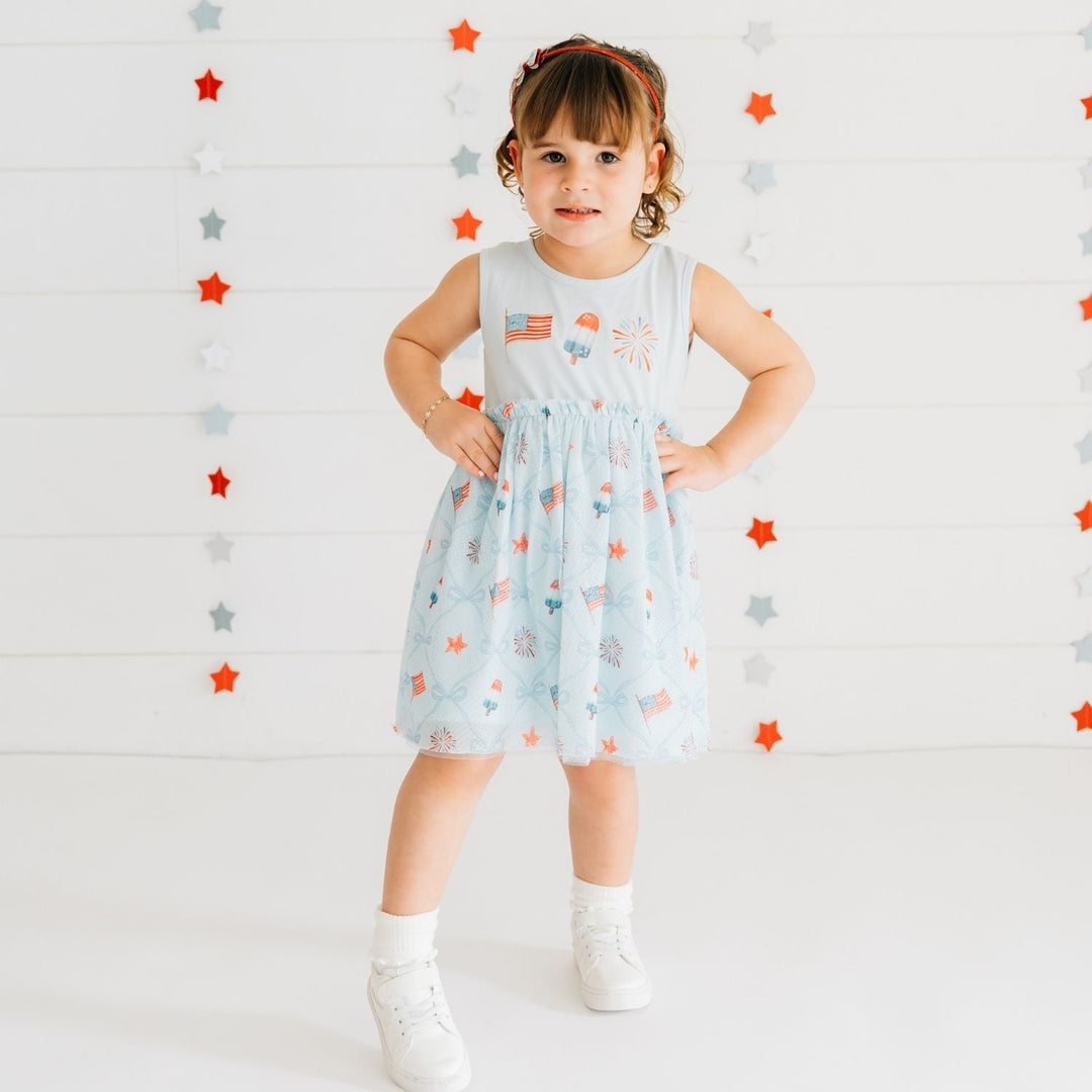 Glitter Flag Bow Headband