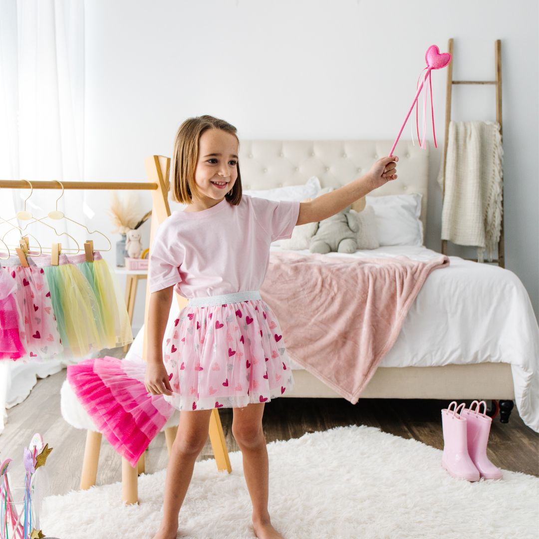 スカート HTH Glitter Heart Logo tiered skirt HTH Glitter Heart Logo Tiered Skirt（Glitter Heart Tutu