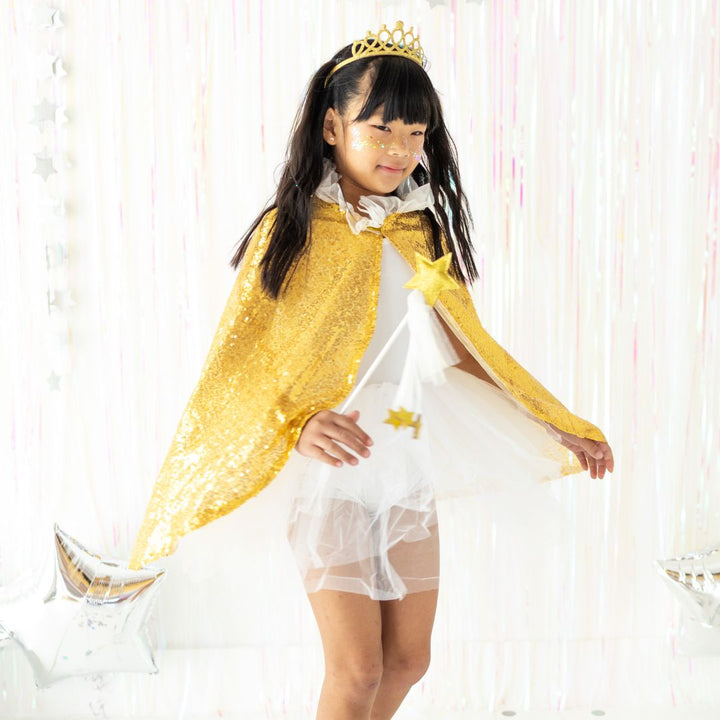 Gold Sequin Cape